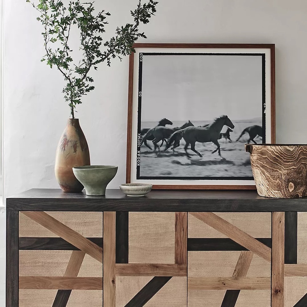 Anthropologie-Paulownia Wood Bin - Picture 3 of 10